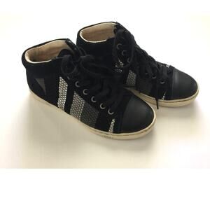 UGG Australia Size 5.5 Taylah Woven Suede Women's Sneakers Shoe Black‎ Stripes